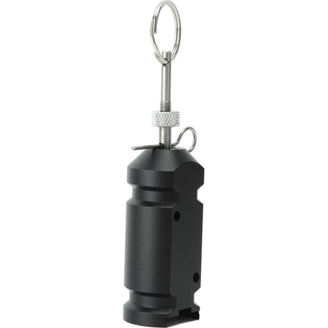 Alarme de déclenchement 4,5 V pour périmètre de tente de camping, en alliage d'aluminium, pour le jardinage, noir (1/5)