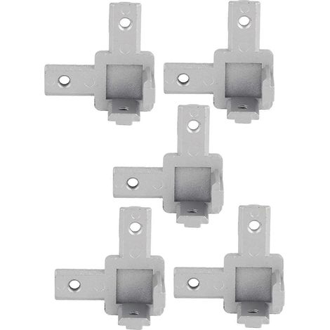 5 Stück 3-Wege-Eckverbinder 90 Grad Zinklegierungsbefestigungen für T-förmige Aluminiumprofile (europäisches St.