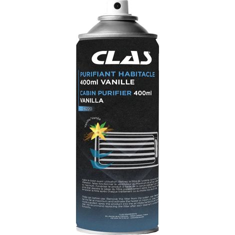 Spray purifiant conduits d'air et habitacle 400ml vanille - CO 6220 - CLAS Equipements