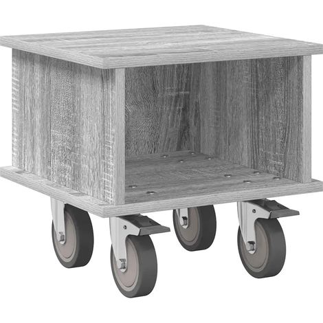 Porta TV rettangolare moderno con contenitore interno 37 x 35 x 35 cm in legno ingegnerizzato grigio sonoma 020054752