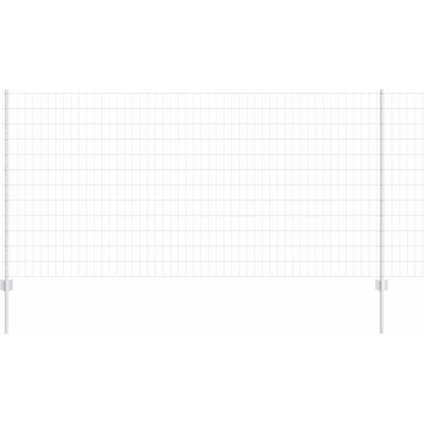 Grillage rouleau,Clôture Euro avec 22 poteaux en U Argent 1,2x25 m Acier CFW2818554 (1/4)