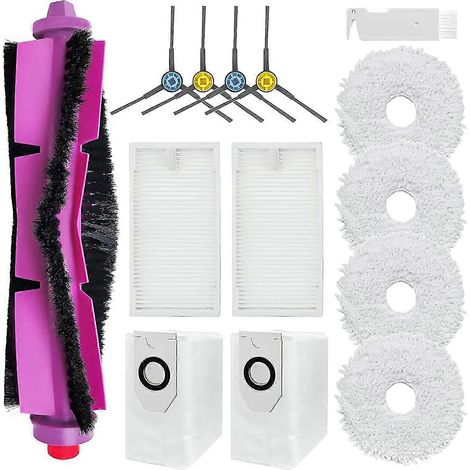 Pour aspirateur Eureka J12Ultra / J12 Ultra, pour aspirateur Midea V12, filtre de brosse latérale principale, sacs de rechange (1/5)
