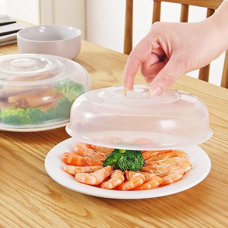 2 pièces (20cm) couvercle pour micro-ondes, protection contre les éclaboussures de micro-ondes, protection contre les éclaboussures de micro-ondes, matériau de protection PP transparent (1/5)