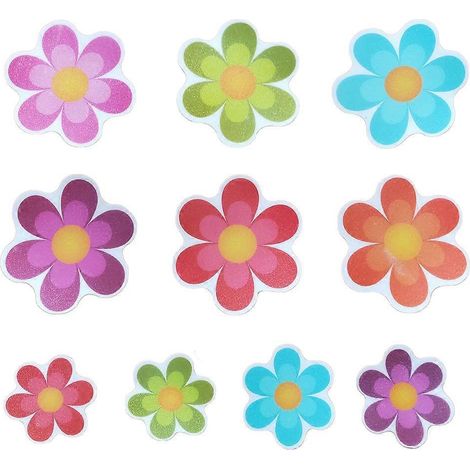 10 Stück/Set Anti-Rutsch-Matten, Blumen-Badewannenaufkleber, Sicherheitsbodenbeläge, Badezimmer-Dusche-Klebeaufkleber