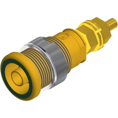 SKS Hirschmann SEB 2600 G M4 casquillo banana verde y amarillo