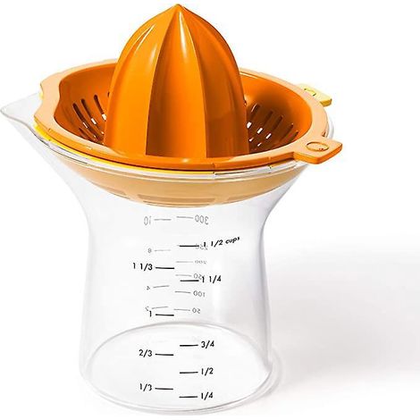 presse-citron Et Orange 2 En 1 Avec Rcipient Doseur - Presse-agrumes Manuel - Orange (1/5)