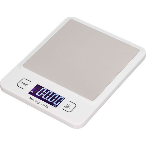 Balance de cuisine 5kg précision 1g affichage numérique pèse-aliments pour thé et pâtisserie, instrument de mesure compact. (1/5)