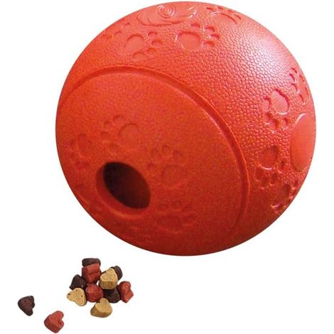 Pelota de juego para perros (pelota para snacks) de 12 cm, color aleatorio (1/4)