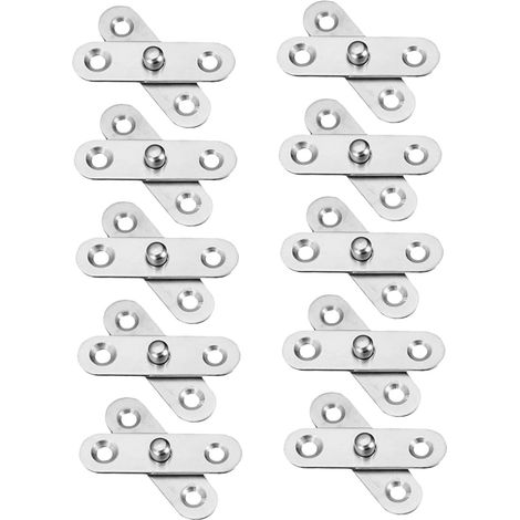 Lot de 10 Charnières Invisibles Pivotantes (1/5)
