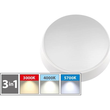 Plafoniera Led da Parete Tonda 3 Tipi di Luci 12 Watt 18 cm (1/2)