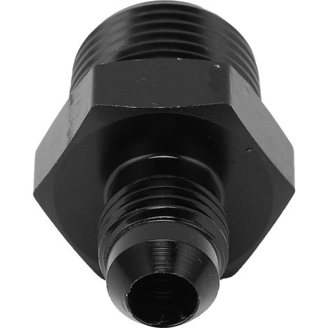 Raccord droit adaptateur ligne carburant 4 AN vers 3/8 NPT, raccord flexible, aluminium 6061-T6 anodisé noir, pour tuyauterie fluide (1/5)