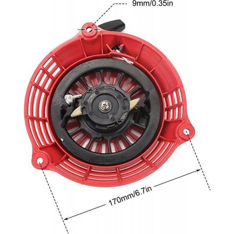 Démarreur - Pour Moteurs Honda GC135 GC160 GCV135 GCV160 - Compatible Générateurs EN2000 EN2500 - 4 à 5,5 Ch - Horizontal Et Vertical - 1 Pièce (1/5)