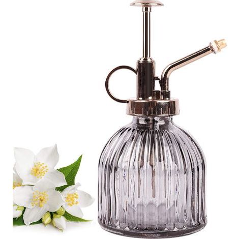 Vaporisateur en verre pour plantes, 230 ml, couleur noire. (1/5)