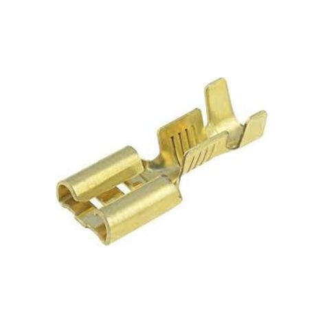 Terminale femmina Faston 6,3mm con retainer 674.08.00.9 (1/2)