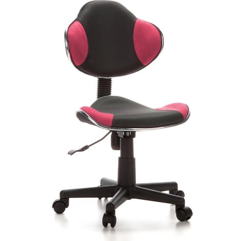 Kinderschreibtischstuhl / Kinderstuhl KIDDY GTI-2 Stoff grau / pink hjh OFFICE (1/5)