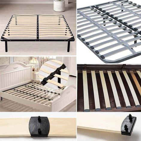 Accesorios para bases de cama de láminas: 36 piezas (soportes, láminas de repuesto, conectores). (1/4)