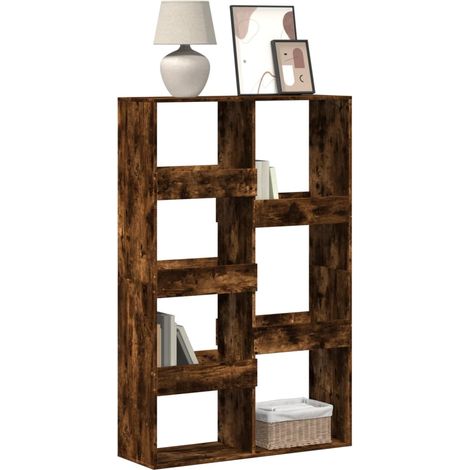 Estantería madera de ingeniería roble ahumado 100x33x155,5 cm vidaXL (1/5)