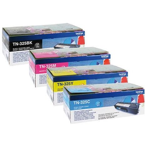 Brother TN325 Pack toner 4 couleurs pour imprimante laser