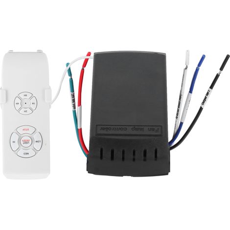 Kabellose Fernbedienung für Deckenventilator mit Timer, kompatibel mit 85-265V-Lampen, Fernbedienungsset (1/5)
