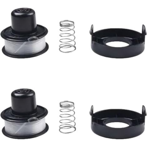 Kit de pièces de rechange pour coupe-bordures Black & Decker GL250 GL310 GL360 – Bobine de fil en nylon ABS avec capuchon de protection compatible avec les modèles A6226, lot de 2 (1/4)