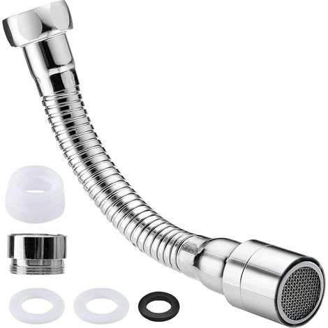 20 cm Swivel Spout Kitchen Tap Stainless Steel for Kitchens (1/5)