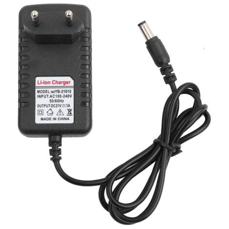 Adaptateur de chargeur Li ion à noyau de cuivre épais 21 V/1A chargeur de batterie au Lithium adaptatif prise ue