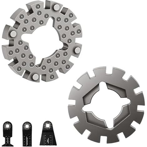 Adaptateur pour lames de scie oscillantes, adaptateur universel multicutter, tige d'outils, compatible avec plusieurs marques, idéal les travaux bricolage et - (1/5)