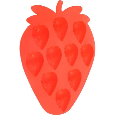 à Glaçons Fraise en Silicone Rouge, Moule Cube (1/5)