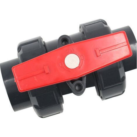 Vanne double union à coller diam 25 mm vanne boisseau pvc robinet boisseau sphérique robinet a bille sphere pour piscine,DN20 (Diamètre Interne 25mm) (1/4)