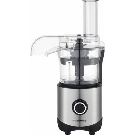 Robot multifunción Arthur Martin AM1608AC 300 W Inox 400 ml 2 velocidades + Pulse disco reversible fileteador/rallador (1/5)