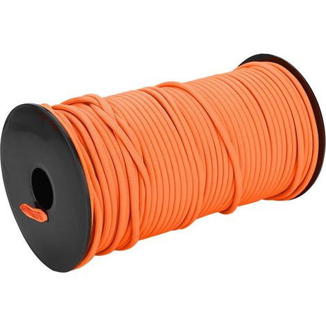 Corde de parachute robuste 4mm, 100m pour camping et randonnée (Orange) (1/5)