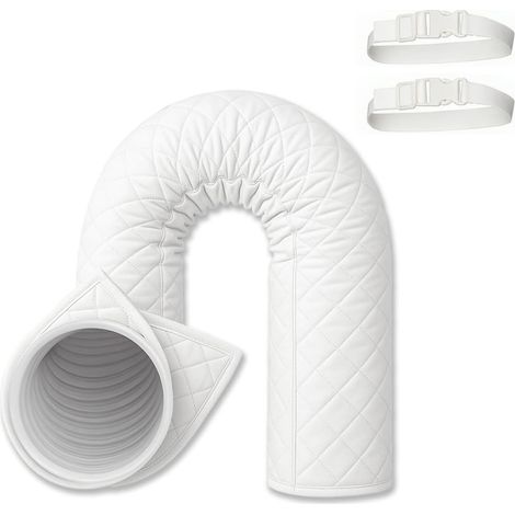 Gaine isolante pour tuyau de climatiseur 13,5-15,9 cm, protection thermique (blanche) Gaine isolante étanche et résistante à l'usure, protège le tuyau (1/5)