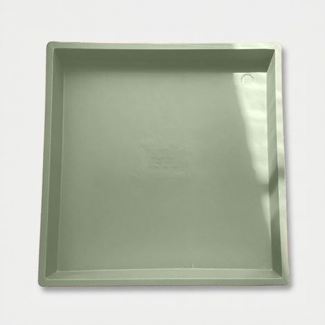 Sottovaso quadrato per esterno in polietilene - Verde (1/2)