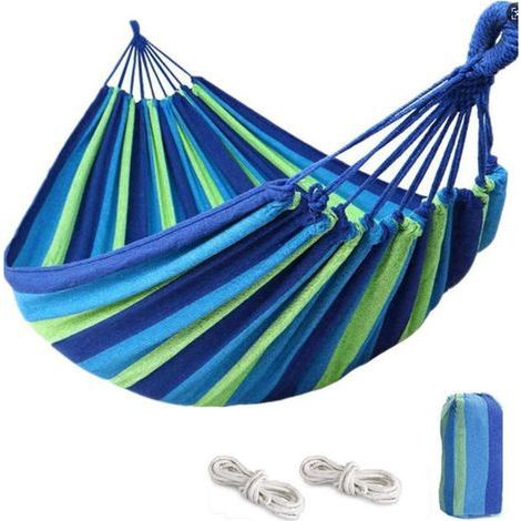 KLVGTIFS PU - Hamac d'extérieur de Camping, en Plein air Portable en Toile, Léger avec Sangles respectueuses des Arbres, Sac de Transport, Parfait pour Le Jardin, Balcon, Patio, la Plage, Randonnée，19 (1/5)