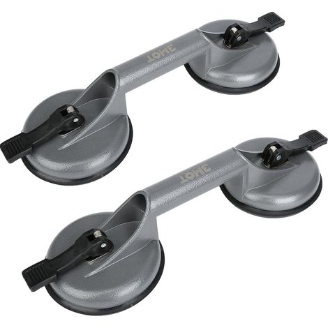 SWANEW Ventose 2pz Ventose per vetro Supporto per ventosa in alluminio 100kg per vetro Funzionamento con una sola mano Ventosa (1/5)