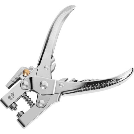 Pince Perforeuse de 16 cm pour Ceinture en Cuir - Œillets en Métal Doré de 7,2 mm (1/4)