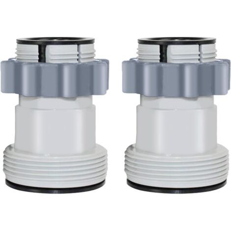 38-mm- und 32-mm-Poolschlauchadapter, Poolschlauchverbinder für Intex 10722, Bestway, Coleman (2er-Pack)