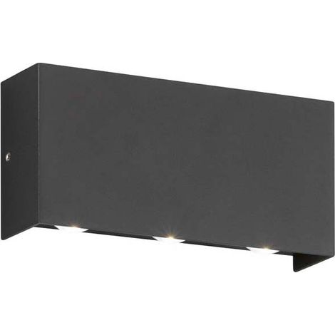Lampe de jardin applique murale extérieur LED métal noir spot mural IP54 (1/4)