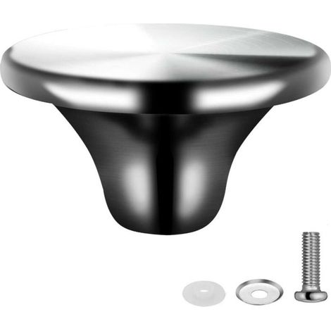 Deckelknopf für Schmortöpfe, Ersatzdeckelknopf aus Edelstahl für Le Creuset, Aldi, Lodge und emaillierte Gusseisen-Schmortöpfe (mattiert) (1/5)