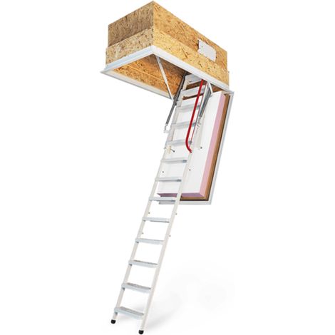 Wippro Passivhaus Dachbodentreppe Klimatec 160 Brandhemmend Lukenmaß 120x70cm