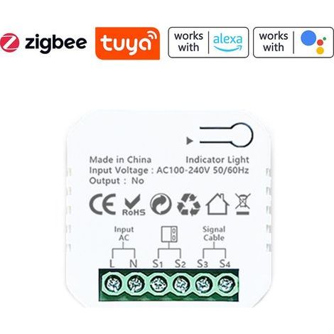 Application mobile Tuya ZigBee pour ouvre-porte de garage : contrôle à distance. Compatible avec Google Home pour la commande vocale (passerelle requise). (1/5)