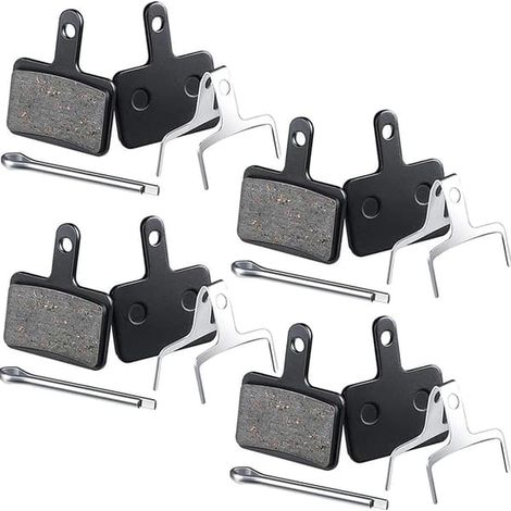 Paire de plaquettes de frein de vélo B01S, universelles pour roues avant et arrière - plaquettes de frein de VTT/plaquettes de frein à disque, freins de vélo, noires. (1/5)