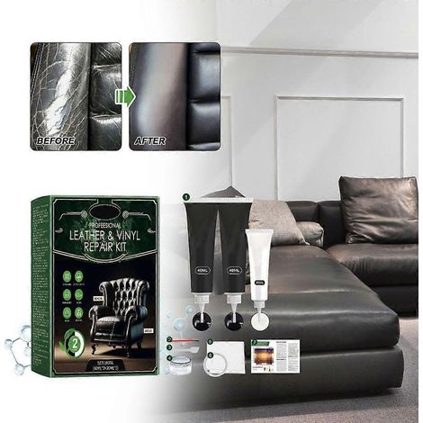 Kits de réparation de cuir pour canapés, meubles, sièges auto, sacs à main, vestes et intérieur de voiture (1/4)