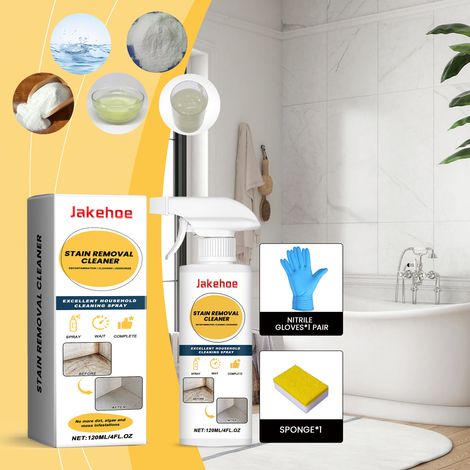 Reinigungsmittel für Haushaltsschmutz, Fliesenfugen, Kühlschrankdichtungen und Spülbecken - Mehrzweckreiniger (120 ml) + 1 Paar Nitrilhandschuhe + 1 Schwamm. -- DTEKGAZ (1/5)