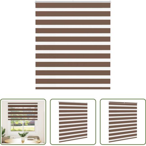 Doppelrollo - Doppelrollo Braun 125x150 cm Stoffbreite 120,9 cm Polyester (1/5)
