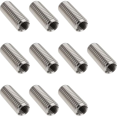 10 x M8 x 1,25 Außengewinde auf M6x1 Innengewinde 20 mm 303 Edelstahl Reduziermuttern