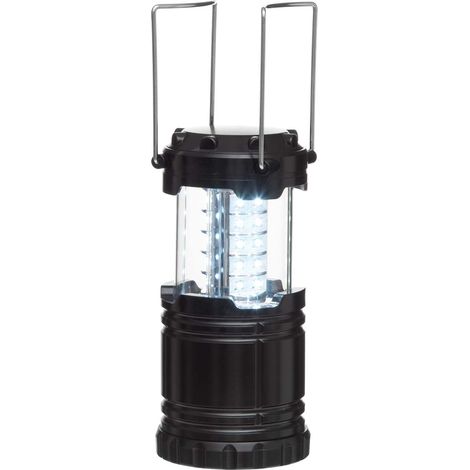 Linterna de camping, 30 LED, plegable, a pilas