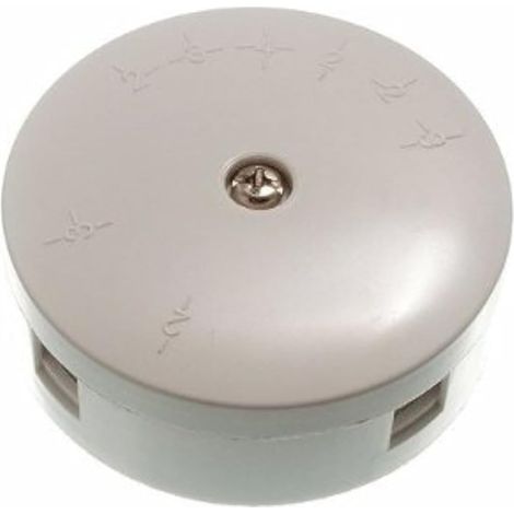 One Stop DIY Boîte de dérivation électrique 5 A 4 bornes Ø 60 mm
