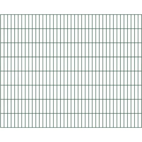 ALBERTS Doppelstab-Gittermatte, verz.grün, BxH2000x1600mm, Draht-Ø6/5/6, Masche50x200mm (1/4)