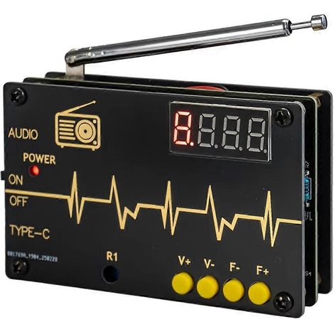RDA5807M FM-Radio 87-180 MHz mit STC15-Röhre und Digitalanzeige-Montagesatz (1/5)